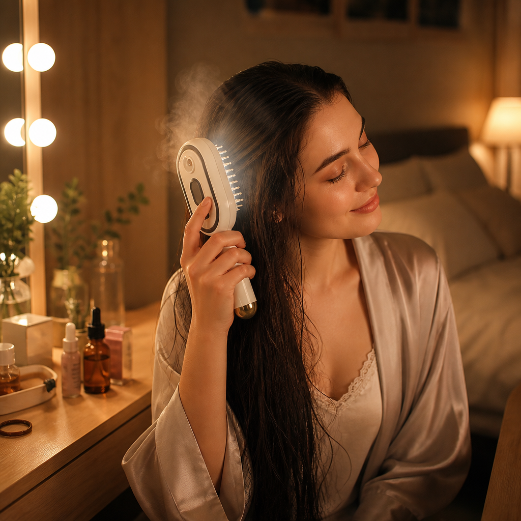 MistGlow Steam Massage Comb